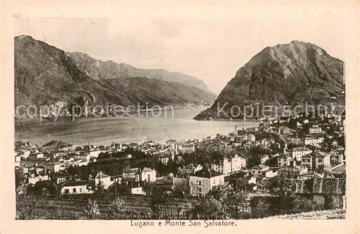 13842690 Lugano Lago di Lugano TI e Monte San Salvatore