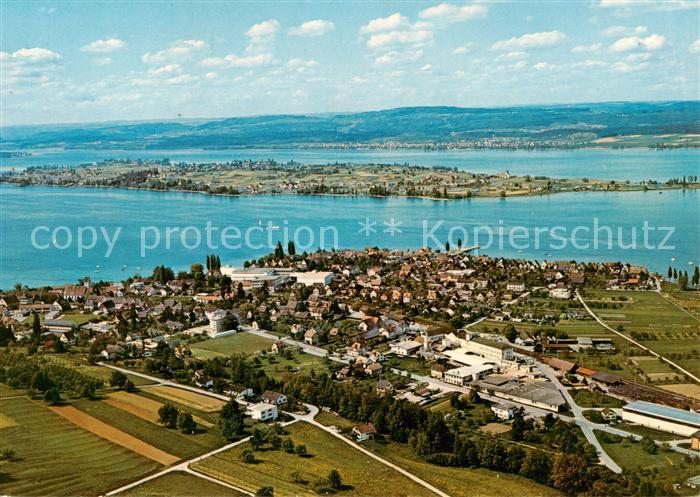 13842784 Ermatingen Untersee Fliegeraufnahme mit Insel Reichenau Ermatingen Unte