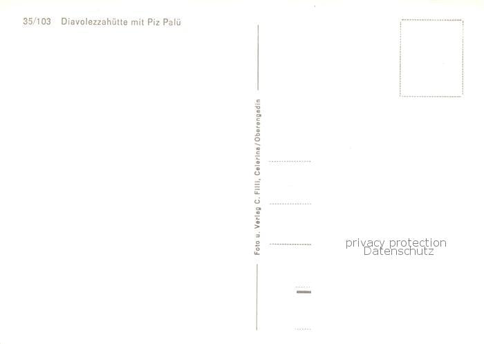 13842786 Diavolezzahuette 2973m GR mit Piz Palue