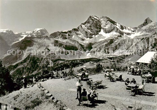 13842795 Braunwald GL Blick vom Berghaus Gumen auf Toedi und Ortstock Braunwald