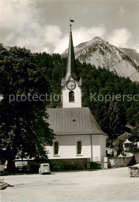 13842950 Wildhaus  SG Ev Kirche mit Schafberg