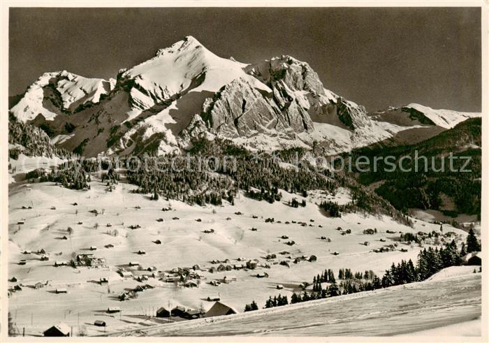 13842970 Wildhaus  SG mit Saentis und Schafberg