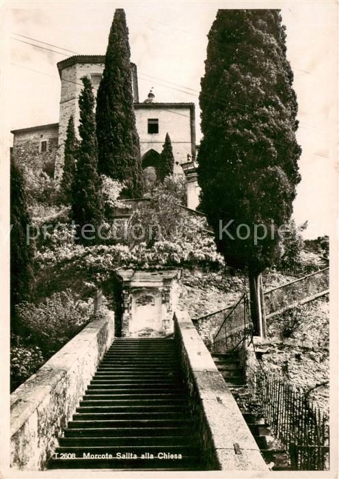 13842978 Morcote Lago di Lugano TI Salita alla Chiesa