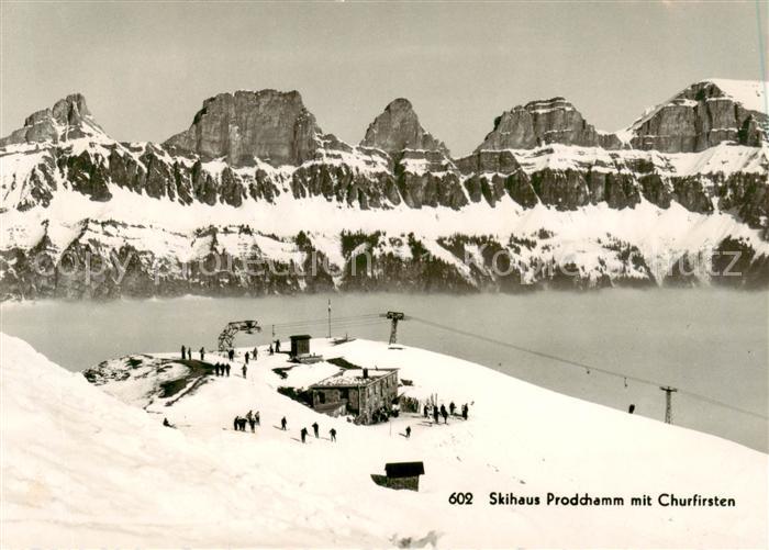 13843063 Chaîne de montagnes Churfirsten SG Skihaus Prodchamm Panorama