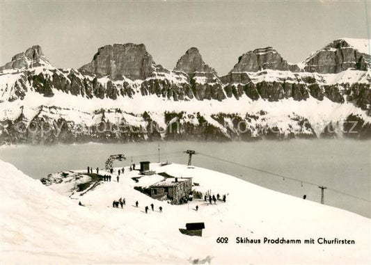 13843063 Churfirsten Bergkette SG Skihaus Prodchamm Panorama