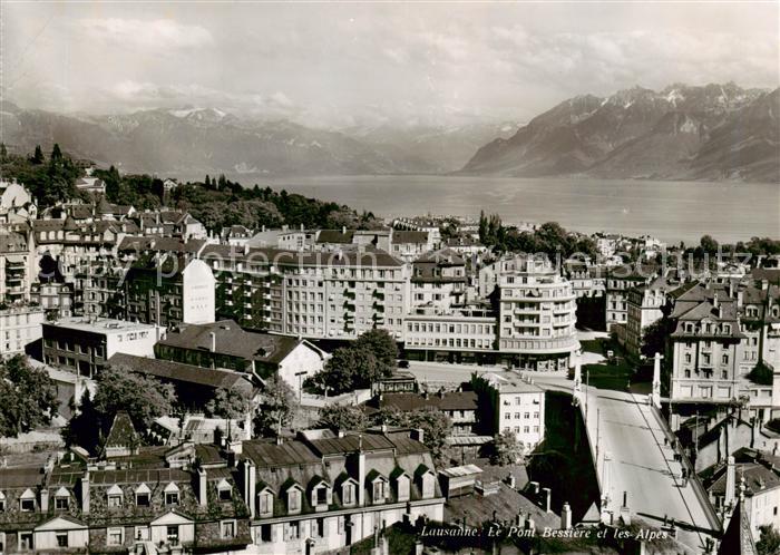 13843112 Lausanne VD Le Pont Bessiere et les Alpes Lausanne VD