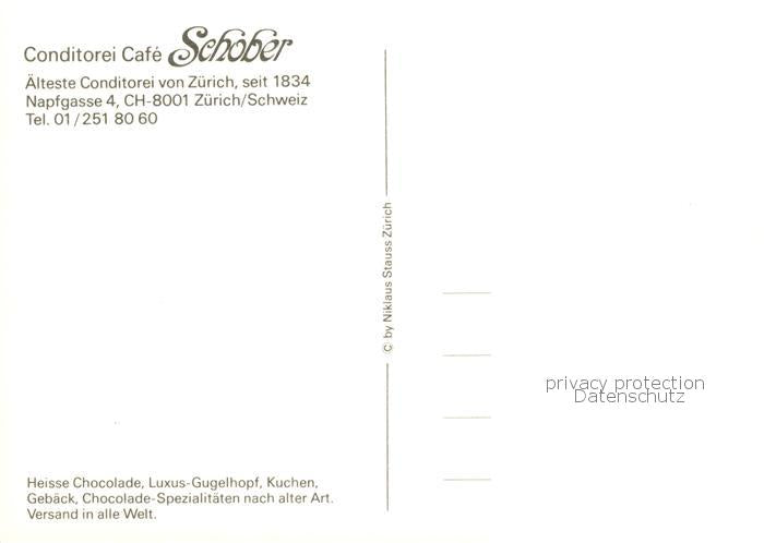 13843527 Zuerich ZH Conditorei Cafe Schober comptoir à gâteaux Zuerich ZH