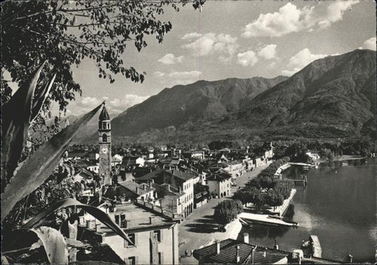 11524243 Ascona TI con la Piazza Kirche Lago Maggiore Ascona