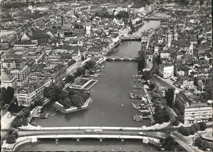 11552209 Zuerich Quaibruecke Limmat Zuerich