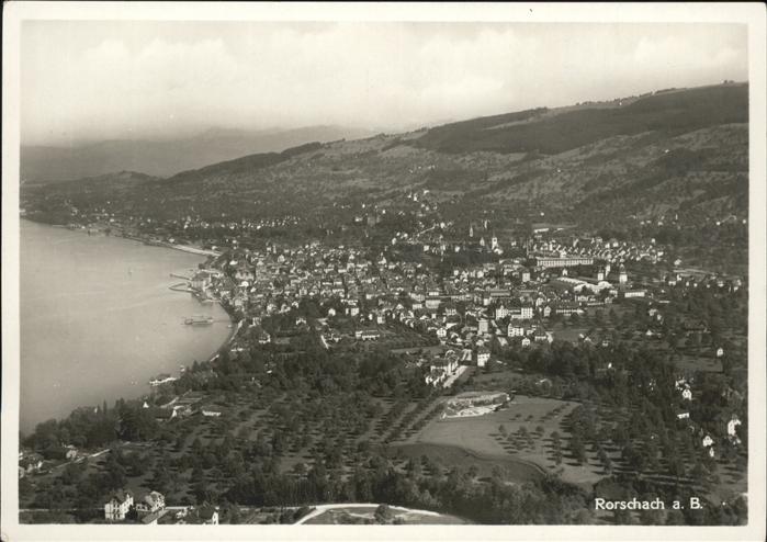 11532878 Rorschach Bodensee am Bodensee Fliegeraufnahme Rorschach