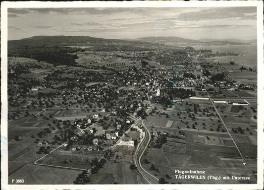 11533429 Taegerwilen mit Untersee Bodensee Fliegeraufnahme Taegerwilen