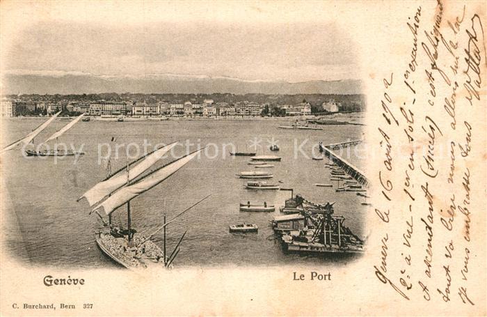 12994603 Genève GE Le Port Bateaux Genève