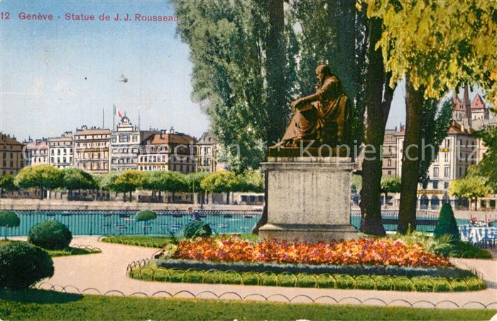 12994606 Genève GE Statue de JJ Rousseau Monument Genève