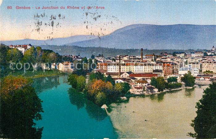 12994607 Genève GE La Jonction du Rhône et de l'Arve Genève