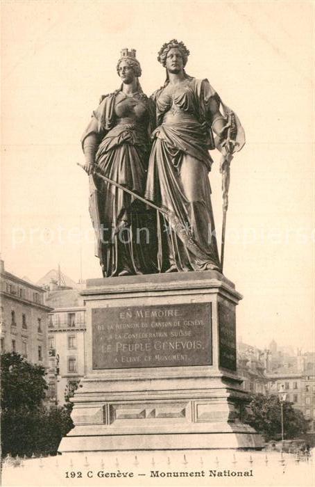 12994612 Genève GE Monument National Statue Genève