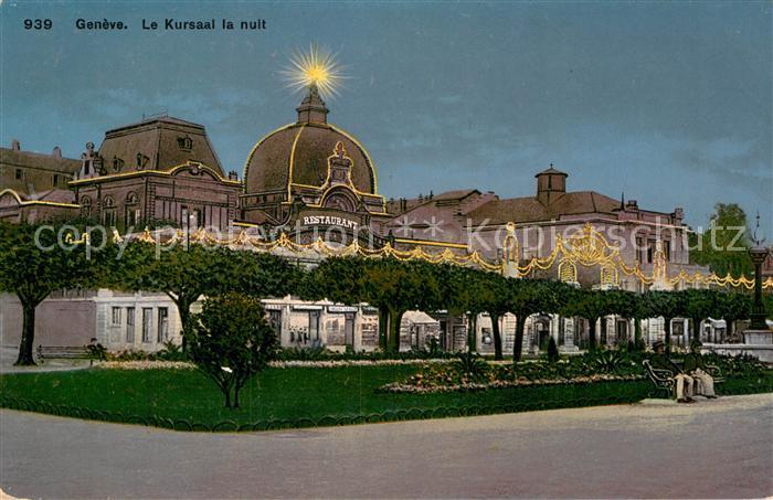 12994626 Genève GE Le Kursaal la nuit Genève