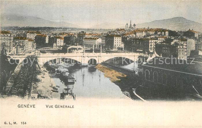 12994632 Genève GE Vue générale Pont Genève