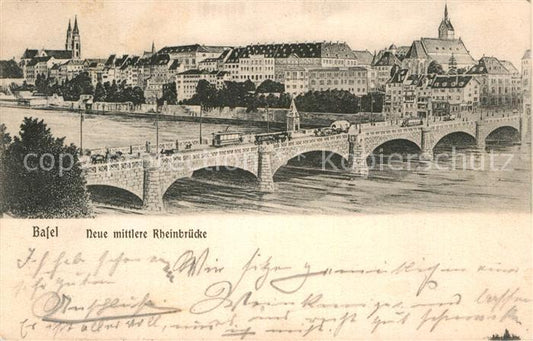 12994669 Basel BS Neue mittlere Rheinbruecke Basel BS