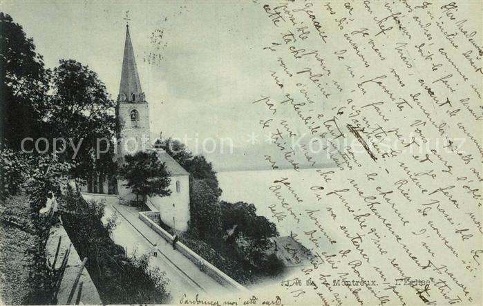 12994737 Montreux VD Eglise Lac Léman Eglise Lac Léman Montreux