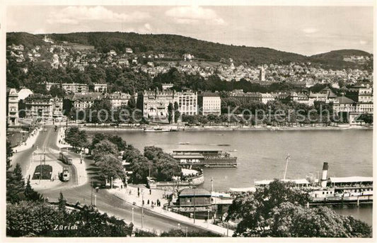 12995063 Zuerich ZH Bruecke Bootsanleger Dampfer Zuerichsee Zuerich