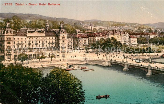 12995077 Zuerich ZH Grand Hôtel Bellevue Limmat Bridge Zuerich