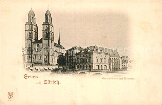 12995093 Zuerich ZH Grossmuenster et Helmhaus Zuerich