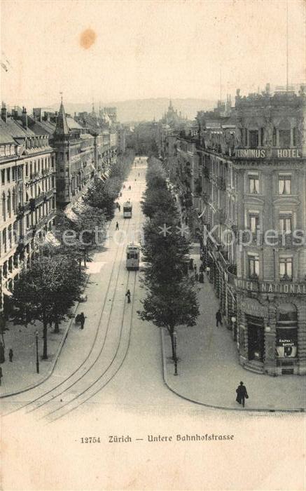 12995100 Zuerich ZH Untere Bahnhofstrasse Tramway de Zuerich