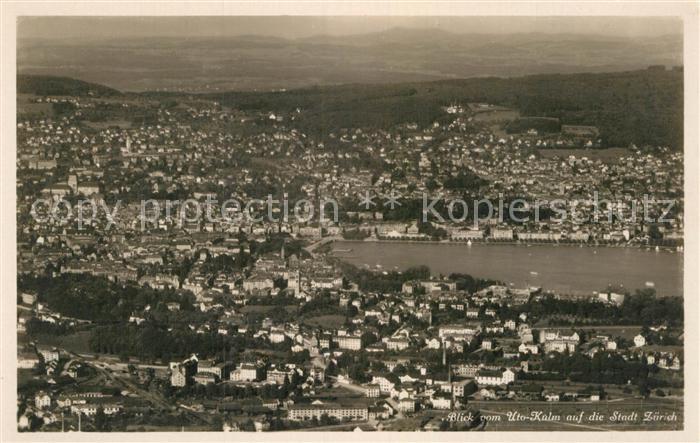 12995102 Zuerich ZH Vue panoramique depuis Uto Kulm de la ville de Zuerichsee Zuerich