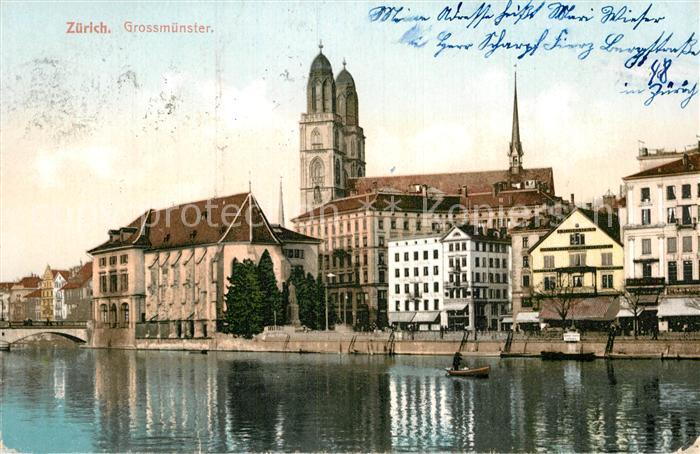 12995106 Zurich ZH Grossmuenster Limmat Zurich