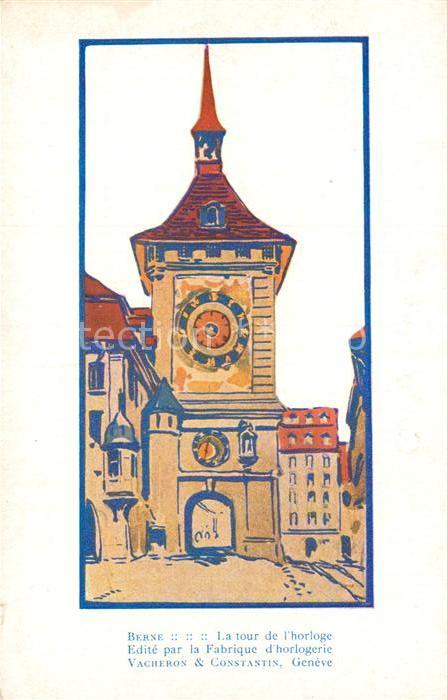 12995129 Bern BE Tour de l Horloge Bell Tower Artist Card Bern