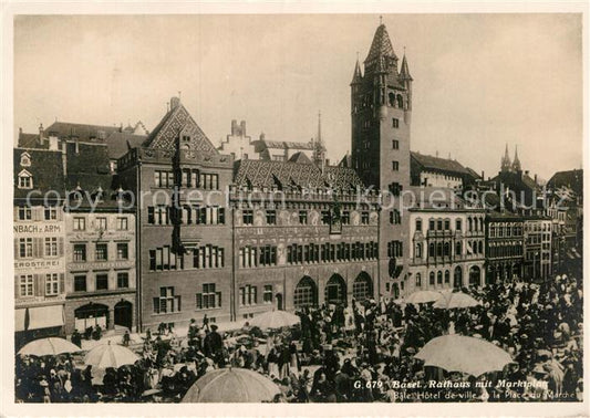 12996509 Bâle BS Hôtel de ville avec place du marché Bâle BS