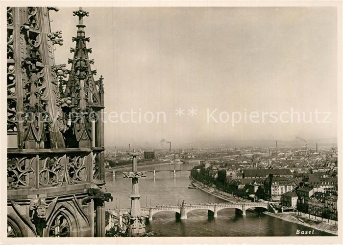 12996510 Bâle BS Panorama urbain avec ponts sur le Rhin Bâle BS