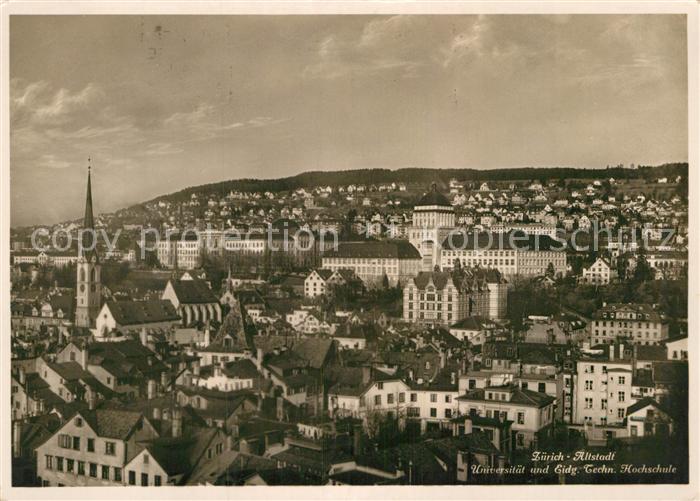 12996522 Zurich ZH Panorama Vieille Ville Université de Technologie de Zurich