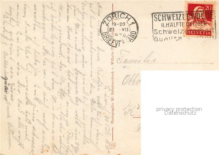 12996523 Zuerich ZH Bauschaenzli bureau de poste principal Limmt Zuerichsee Zuerich