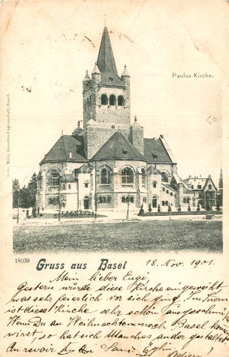 13000312 Basel BS Paulus Kirche Basel BS