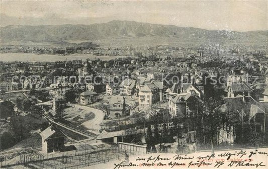 13000313 Zuerich ZH Panorama Blick vom Dolder aus Zuerich ZH