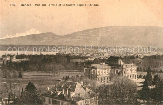 13008530 Geneve GE et Salève depuis L Ariane Geneve