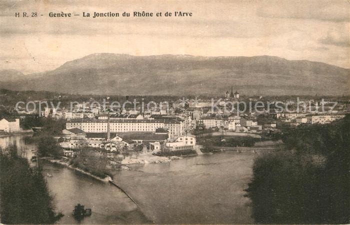 13009473 Genève GE La Jonction du Rhône et de L Arve Genève