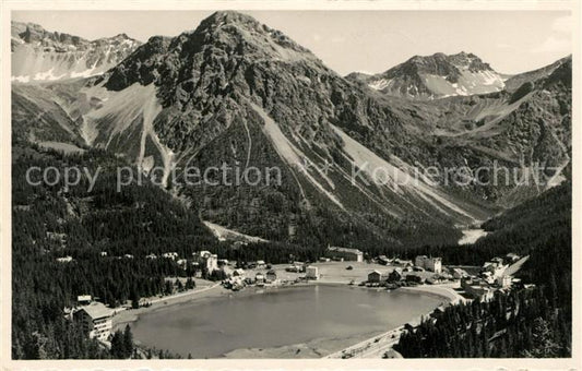 13010561 Arosa GR Obersee vu du Berghotel Praetschli Arosa