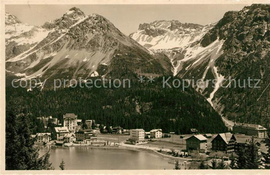 13010566 Arosa GR Obersee avec col de la Furka Arosa