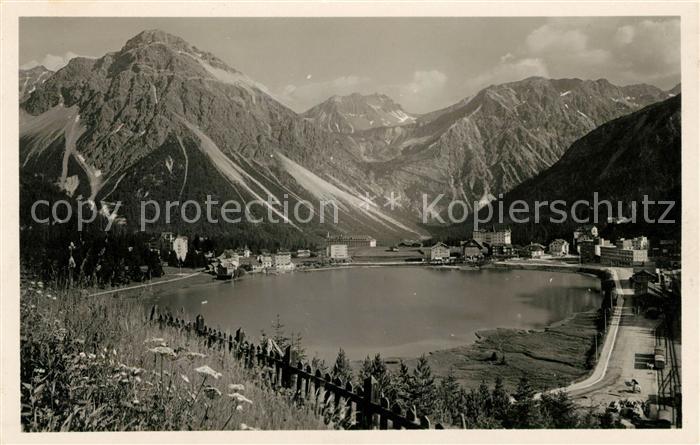 13010794 Arosa GR Obersee Panorama alpin Arosa