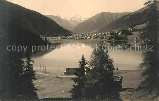 13010818 Davos GR Lac Davos Panorama alpin Davos Platz