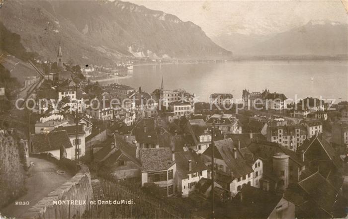 13014097 Montreux VD Lac Léman et Dent du Midi Lac Léman Alpes Montreux