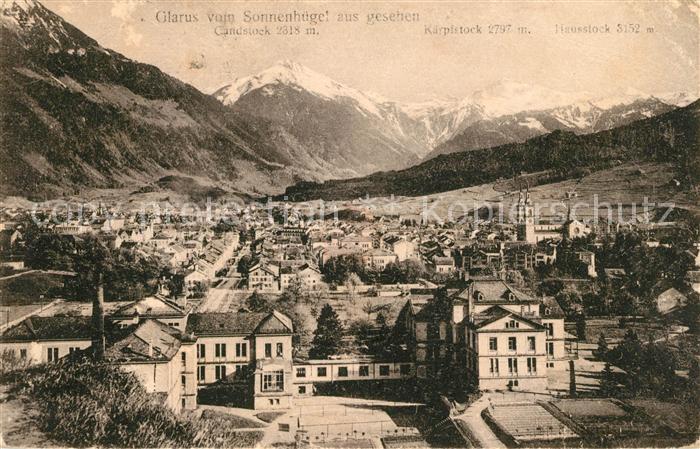 13018221 Glarus GL vu du panorama alpin de Sonnenhuegel Glarus GL