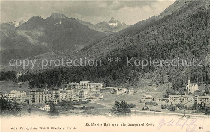 13038593 St Moritz Bad GR avec chaîne Languard St. Moritz