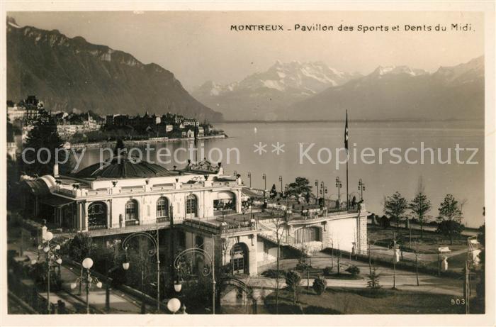 13038611 Montreux VD Pavillon des Sports et Dents du Midi Montreux