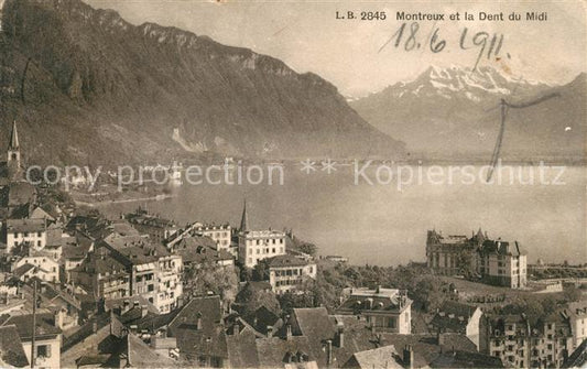 13038617 Montreux VD et Dent du Midi Montreux