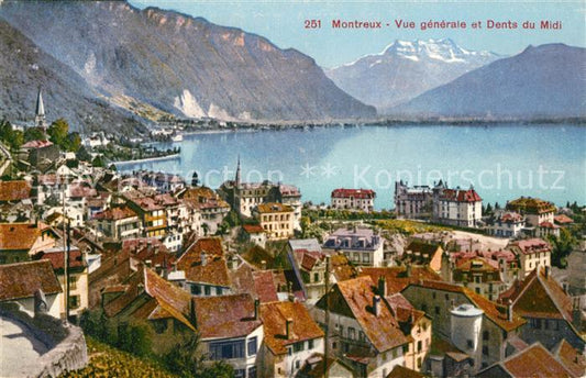 13038625 Montreux VD Panorama et Dents du Midi Montreux