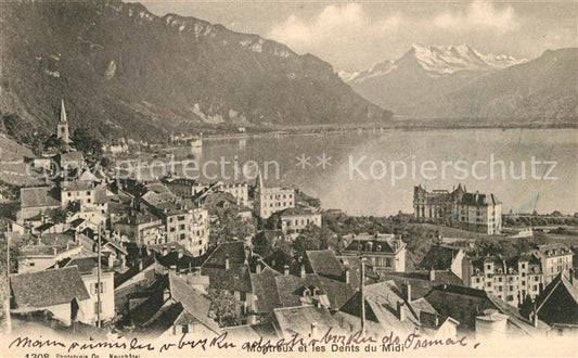 13038626 Montreux VD et les Dents du Midi Montreux