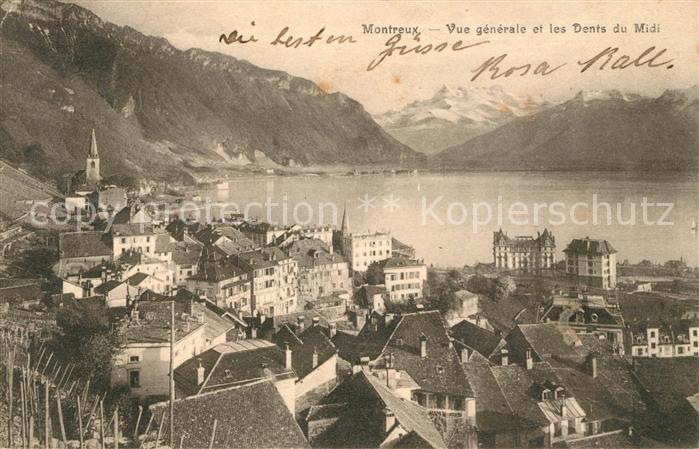 13038629 Montreux VD Vue générale et les Dents du Midi Montreux